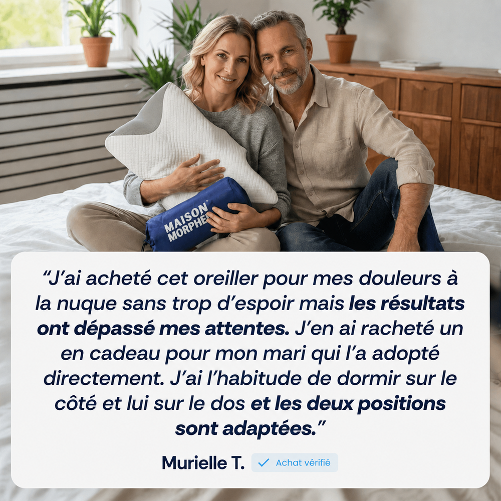 Maison Morphée — avis client sur l’oreiller ergonomique cervical